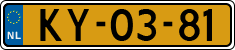 License plate of the Netherlands, Military