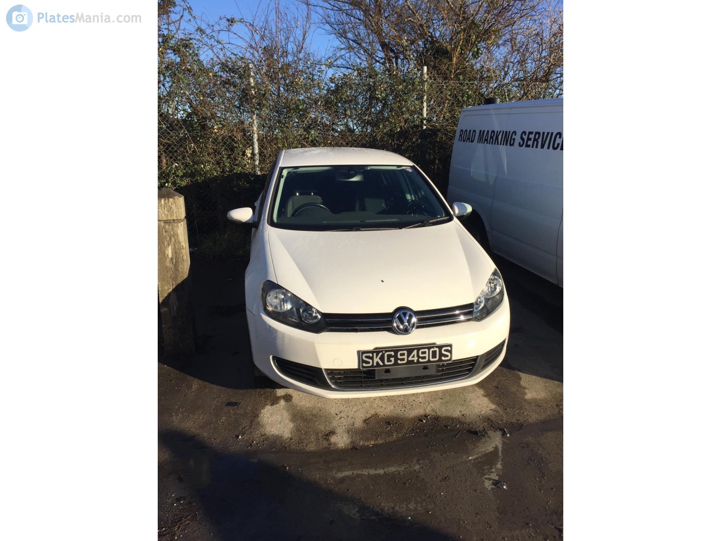 SKG 9490 S, License plate without vehicle 