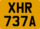 License plate of the United Kingdom, 1963 year system