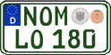German license plate, Regular plates