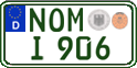 German license plate, Regular plates