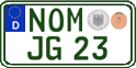 German license plate, Regular plates