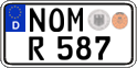 German license plate, Regular plates