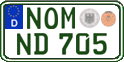 German license plate, Regular plates