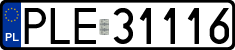 License plates of Poland, Regular car plates