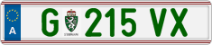 License plate of Austria, Regular plates