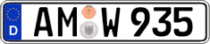 German license plate, Regular plates