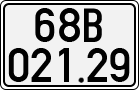 License plate of Vietnam, Cars