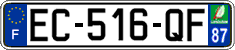 French license plate, SIV (ordinary)