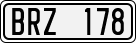 License plate of Sweden, Regular plates
