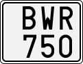 License plate of Sweden, Regular plates