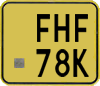 License plate of the Netherlands, Mopeds