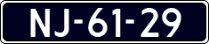 License plate of the Netherlands, Commercial Vehicles (1951-1994 system)