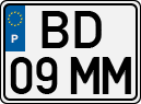 License plate of Portugal, Regular plates
