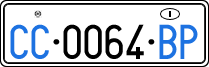 License plate of Italy, Diplomatic