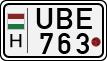 license plates of Hungary, Motorcycles (1990)