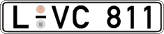 German license plate, Regular plates