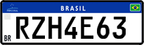 License plate of Brazil, Private owners (Mercosul)
