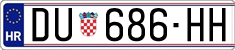 License plate of Croatia, Regular plates