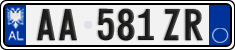 License plate of Albania, Cars (2011)