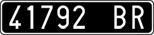 License plate of Italy, Cars (1927 year series)