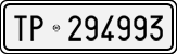 License plate of Italy, Cars (1927 year series)