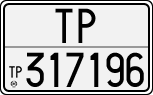 License plate of Italy, Cars (1927 year series)