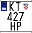 License plate of Croatia, Motorcycles