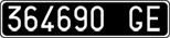 License plate of Italy, Cars (1927 year series)