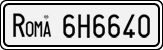 License plate of Italy, Cars (1927 year series)
