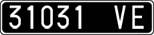 License plate of Italy, Cars (1927 year series)