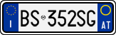 License plate of Italy, Cars (1994 year series)