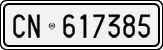 License plate of Italy, Cars (1927 year series)