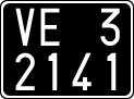 License plate of Italy, Cars (1927 year series)