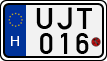 license plates of Hungary, Motorcycles (1990)