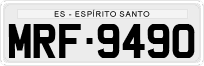 License plate of Brazil, Private owners (1990)