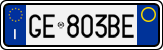 License plate of Italy, Cars (1994 year series)
