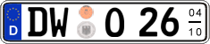 German license plate, Seasonal plates