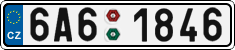 License plate of the Czech Republic, Cars (2001)