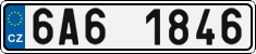 License plate of the Czech Republic, Cars (2001)