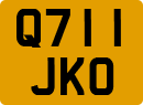 License plate of the United Kingdom, 1983 year system