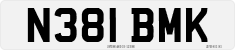 License plate of the United Kingdom, 1983 year system