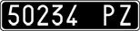 License plate of Italy, Cars (1927 year series)