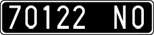 License plate of Italy, Cars (1927 year series)