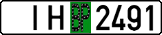 License plate Belarus, Provisional