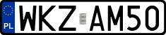 License plates of Poland, Regular car plates