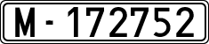 License plates of Spain, 1900 year series