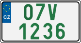 License plate of the Czech Republic, Oldtimers (2001)