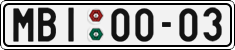 License plate of the Czech Republic, Cars (1960)