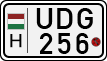 license plates of Hungary, Motorcycles (1990)